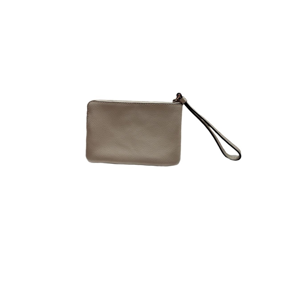 NWT Coach Womens 6 x‎ 4 Inches Beige Pebble Leather Wristlet Zip Closure - Picture 4 of 7